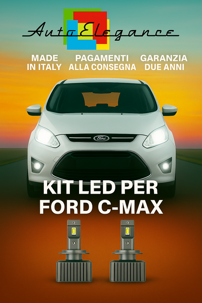🔥KIT LED D1S 6000K Anabbaglianti per Ford C-Max MK1 | Bianco CANBUS🔥
