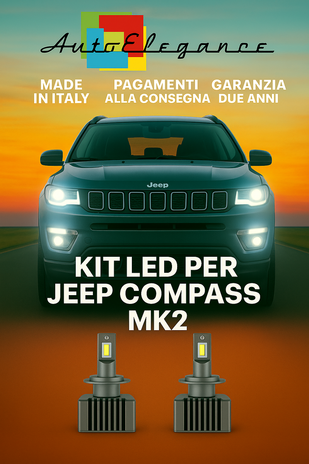 🔥KIT LED D3S 6000K Anabbaglianti per Jeep Compass MK2 | Bianco CANBUS🔥