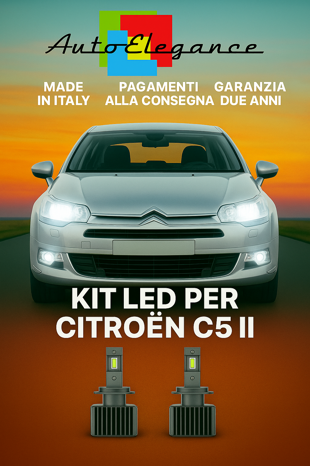 🔥KIT LED D1S 6000K Anabbaglianti per Citroën C5 II | Bianco CANBUS🔥