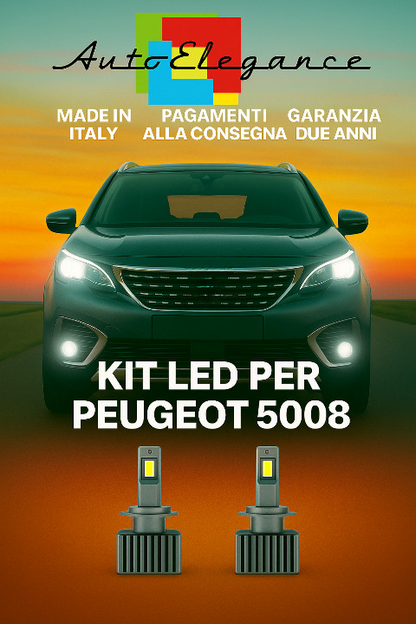 🔥KIT LED D1S 6000K Anabbaglianti per Peugeot 5008 | Bianco CANBUS🔥