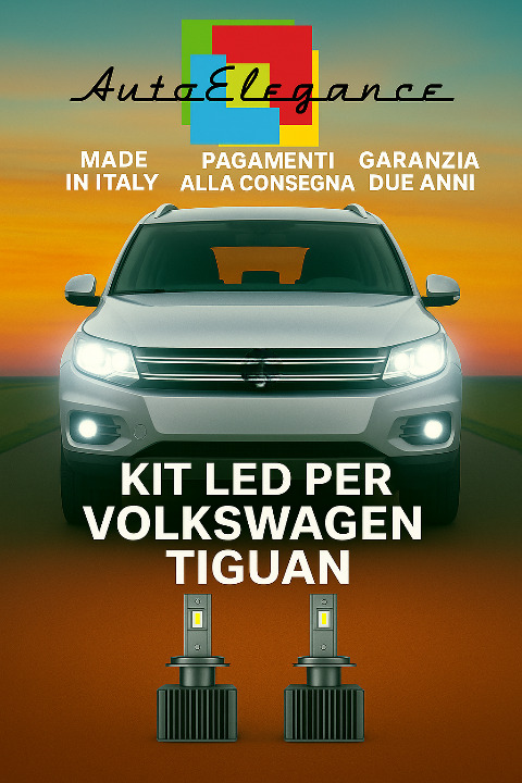 🔥KIT LED D1S 6000K Anabbaglianti per VW Tiguan | Bianco CANBUS🔥