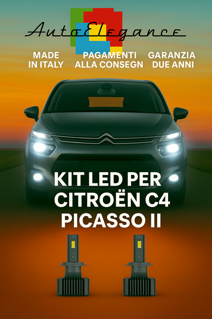 ✨KIT LED D5S 6000K Anabbaglianti per Citroën C4 Picasso II | Bianco CANBUS✨