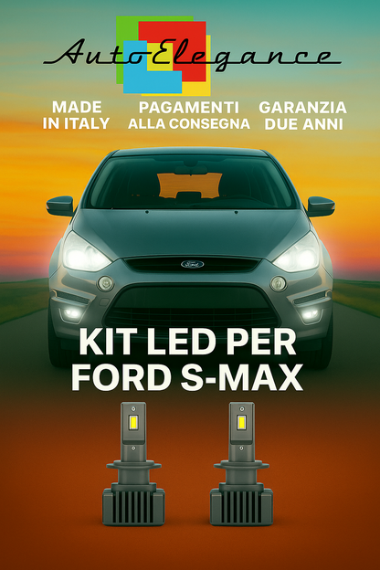 🔥KIT LED D1S 6000K Anabbaglianti per Ford S-MAX | Bianco CANBUS🔥
