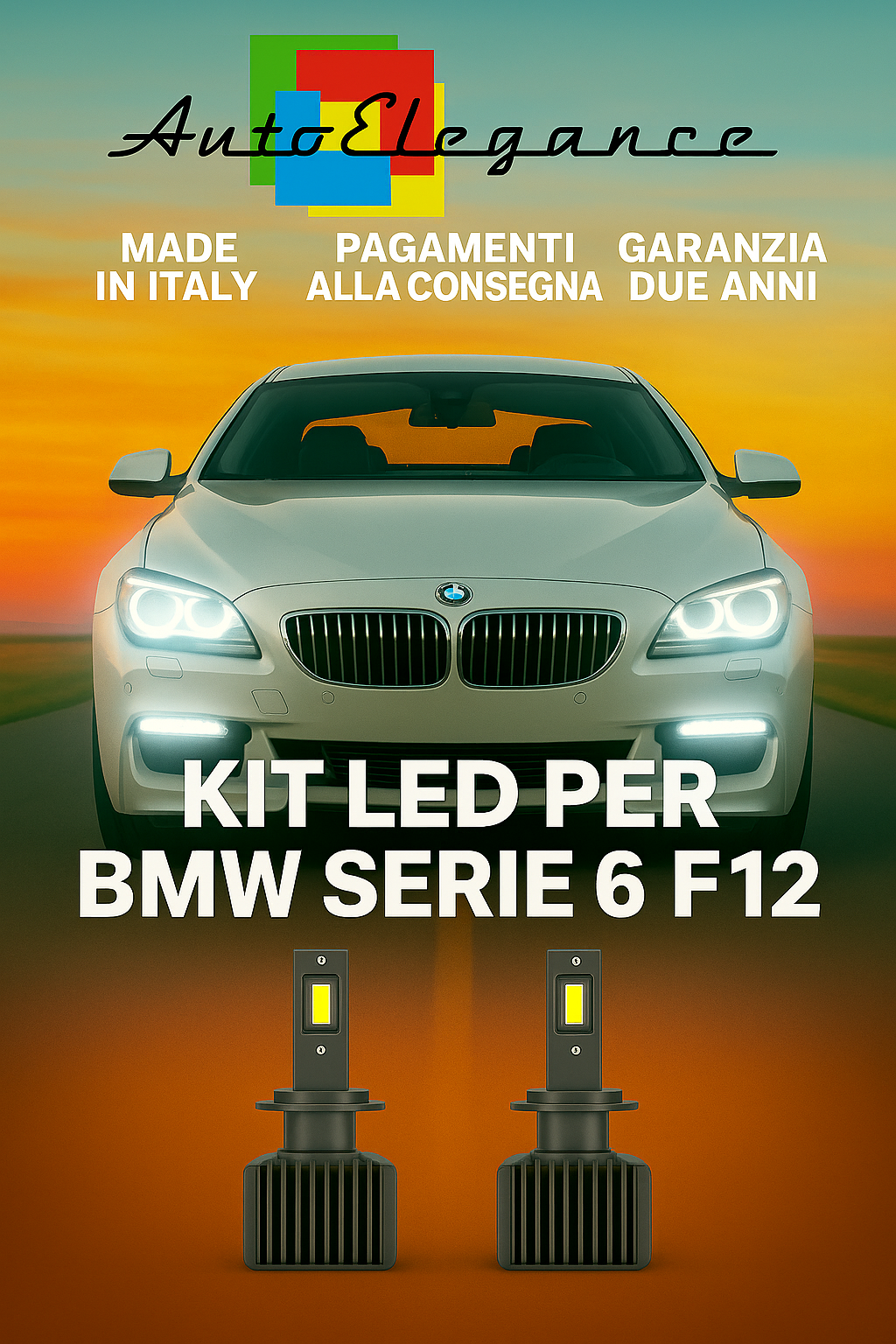 🔥KIT LED D1S 6000K Anabbaglianti per BMW Serie 6 F12 | Bianco CANBUS🔥