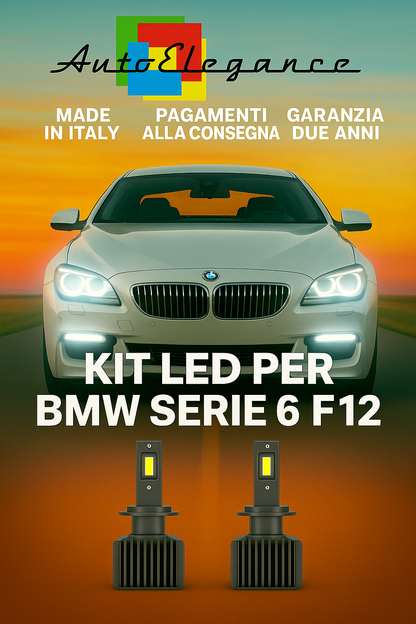 🔥KIT LED D1S 6000K Anabbaglianti per BMW Serie 6 F12 | Bianco CANBUS🔥