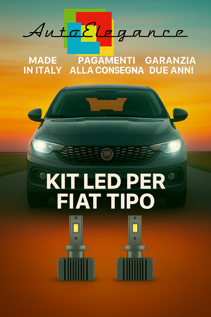 ✨KIT LED D5S 6000K Anabbaglianti per Fiat Tipo | Bianco CANBUS✨