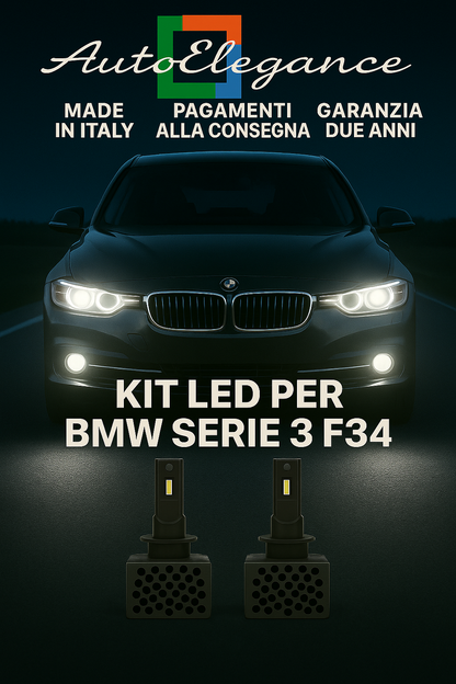 ✨KIT LED D1S 6000K Anabbaglianti + Fendinebbia per BMW Serie 3 | Bianco CANBUS✨
