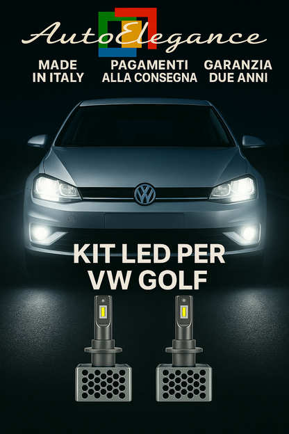 ✨KIT LED D3S 6000K Anabbaglianti + Fendinebbia per VW Golf | Bianco CANBUS✨