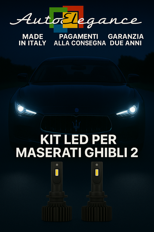 ✨KIT LED D3S 6000K Anabbaglianti per Maserati Ghibli | Bianco CANBUS✨