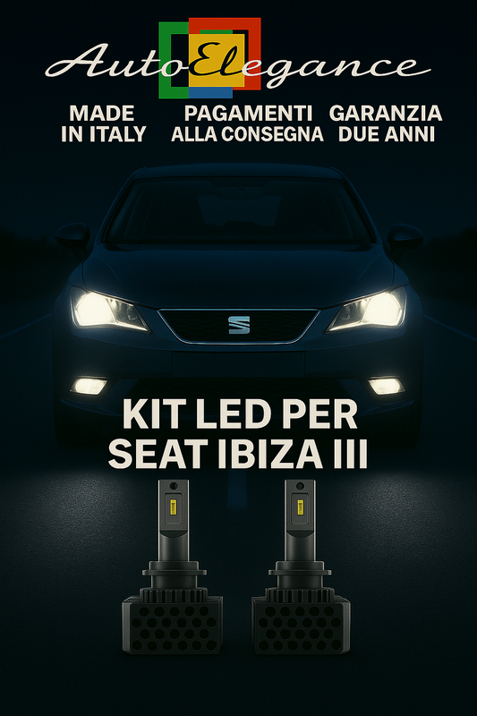 ✨KIT LED D1S 6000K Anabbaglianti + Fendinebbia per Seat Ibiza III Bianco CANBUS✨
