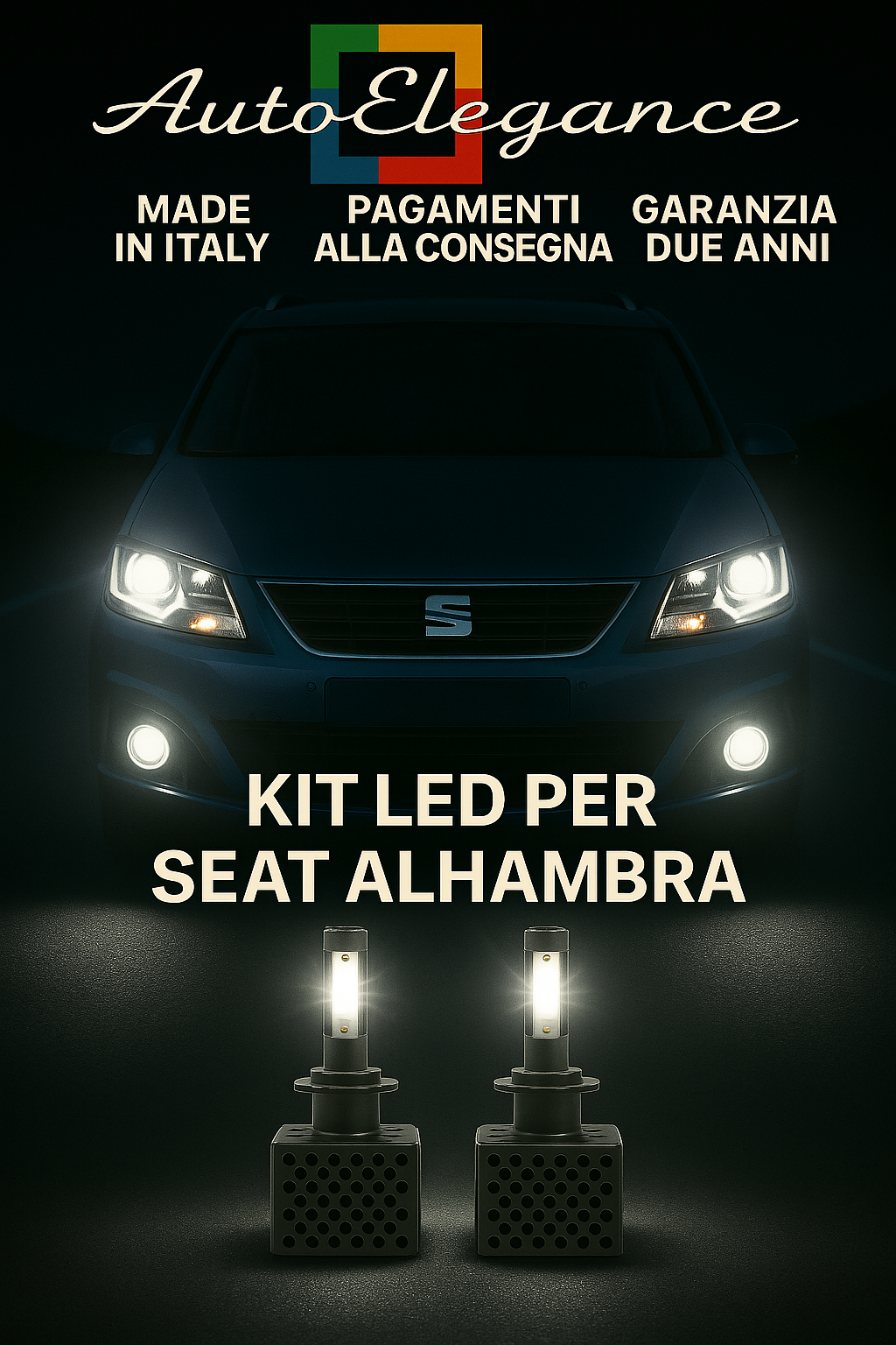 ✨KIT LED D3S 6000K Anabbaglianti per Seat Alhambra | Bianco CANBUS✨