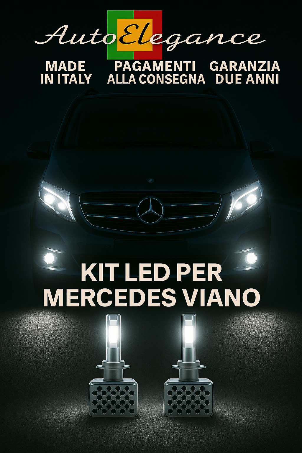 🔥KIT LED D1S 6000K Anabbaglianti per Mercedes Viano | Bianco CANBUS🔥