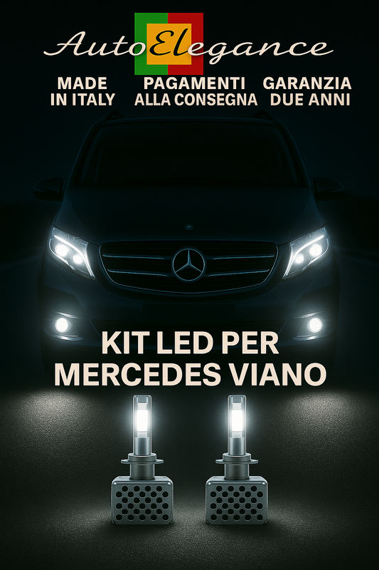 KIT LED D1S 6000K Anabbaglianti + Fendinebbia per Mercedes Viano