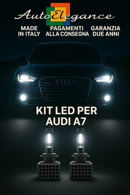 🔥KIT LED D3S 6000K Anabbaglianti + Fendinebbia per Audi A7 | Bianco CANBUS🔥