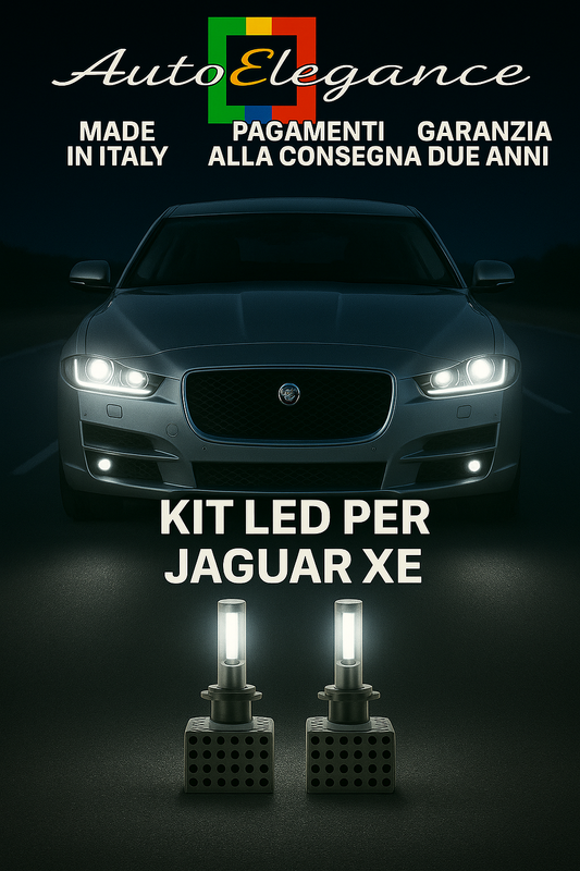 🔥KIT LED D3S 6000K Anabbaglianti + Fendinebbia per Jaguar XE | Bianco CANBUS🔥
