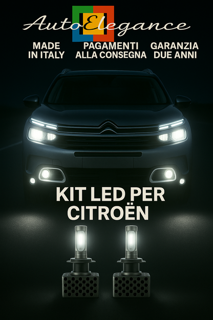 🔥KIT LED D5S 6000K Anabbaglianti per Citroën DS7 | Bianco CANBUS🔥