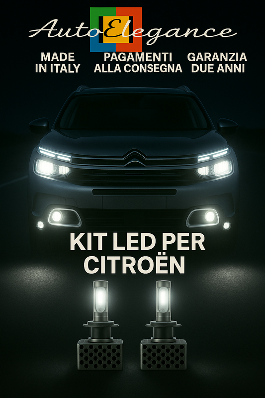 🔥KIT LED D5S 6000K Anabbaglianti per Citroën DS7 | Bianco CANBUS🔥