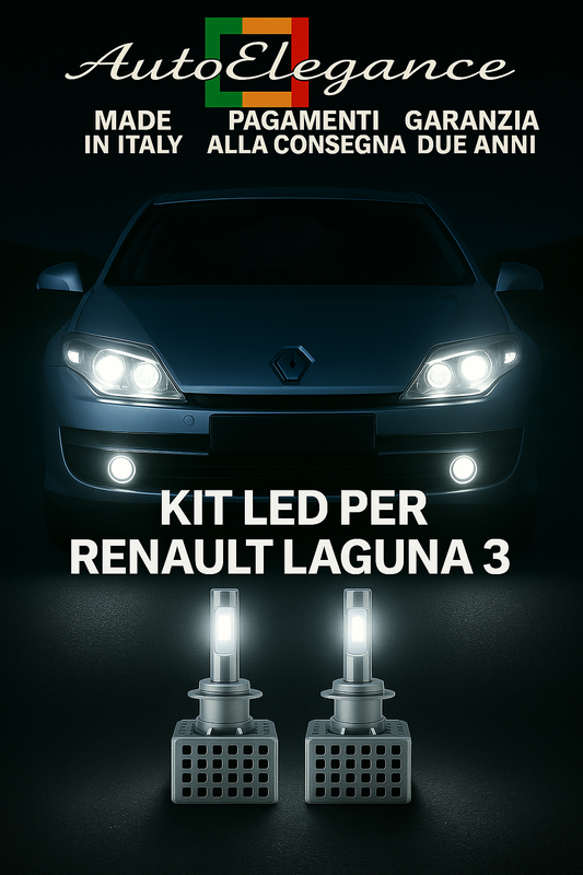 🔥KIT LED D1S 6000K Anabbaglianti + Fendinebbia per Renault Laguna 3🔥