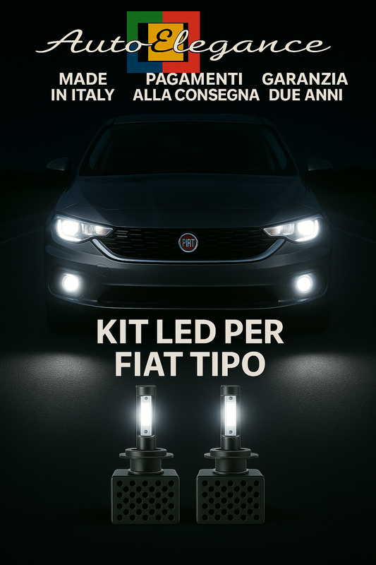 🔥KIT LED D5S 6000K Anabbaglianti + Fendinebbia per Fiat Tipo | Bianco CANBUS🔥 (Copia)