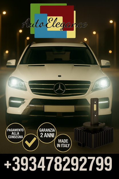 ⭐KIT LED D1S 6000K BIANCO CANBUS – Anabbaglianti per Mercedes-Benz Classe M⭐