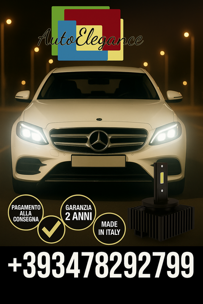 ⭐KIT LED D1S 6000K BIANCO CANBUS – Anabbaglianti per Mercedes-Benz Classe E⭐