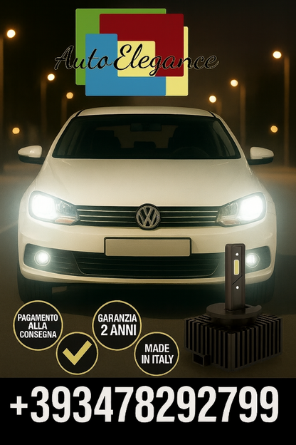 ⭐KIT LED D1S 6000K BIANCO CANBUS – Anabbaglianti per VW Eos⭐