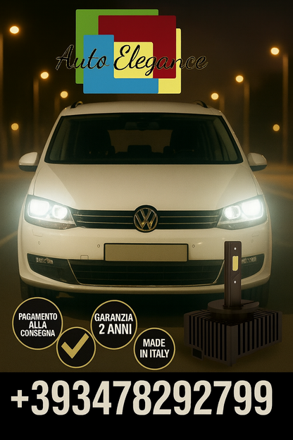 ⭐KIT LED D1S 6000K BIANCO CANBUS – Anabbaglianti per VW Sharan⭐