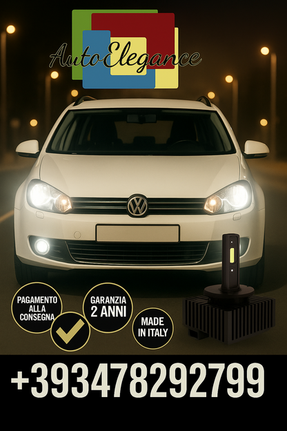 ⭐KIT LED D1S 6000K BIANCO CANBUS – Anabbaglianti per Volkswagen Golf V Variant⭐
