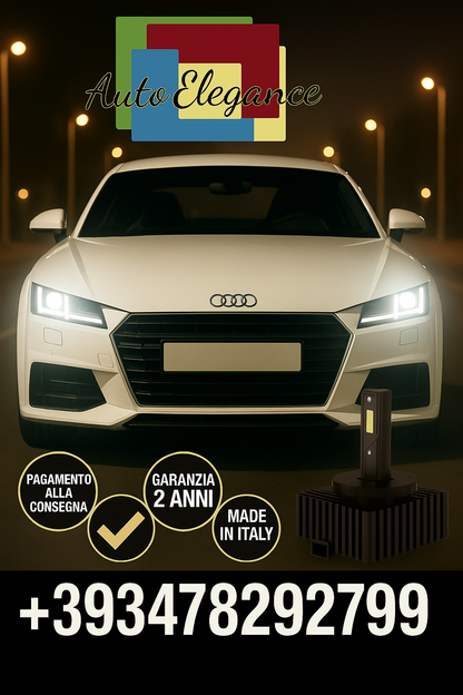 ⭐KIT LED D1S 6000K BIANCO CANBUS – Anabbaglianti per Audi TT⭐