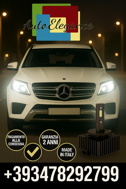⭐KIT LED D1S 6000K BIANCO CANBUS – Anabbaglianti per Mercedes-Benz GLK-Klasse⭐