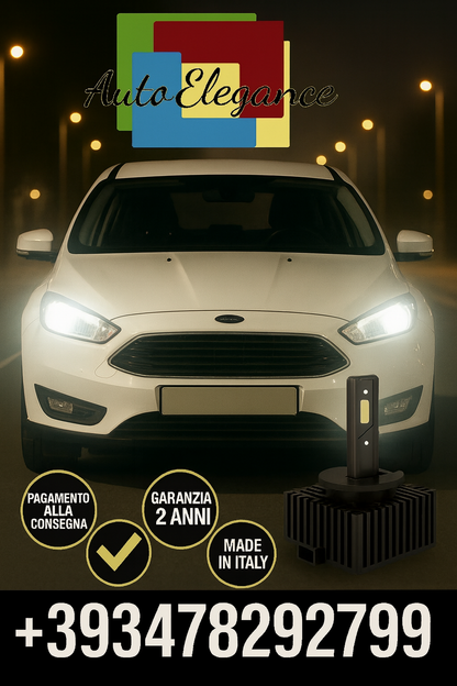 ⭐KIT LED D1S 6000K BIANCO CANBUS – Anabbaglianti per Ford Focus⭐ (Copia)