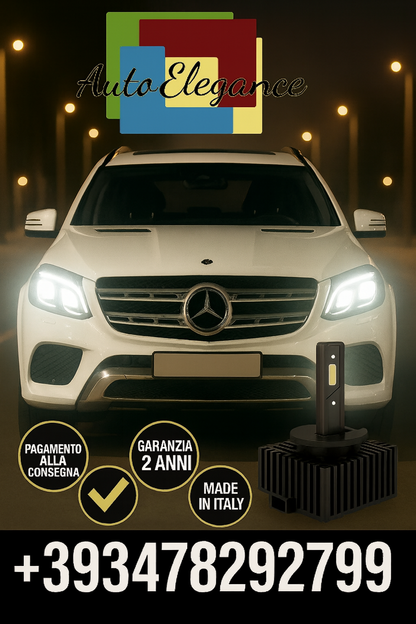 ⭐KIT LED D1S 6000K BIANCO CANBUS – Anabbaglianti per Mercedes-Benz Classe GL⭐