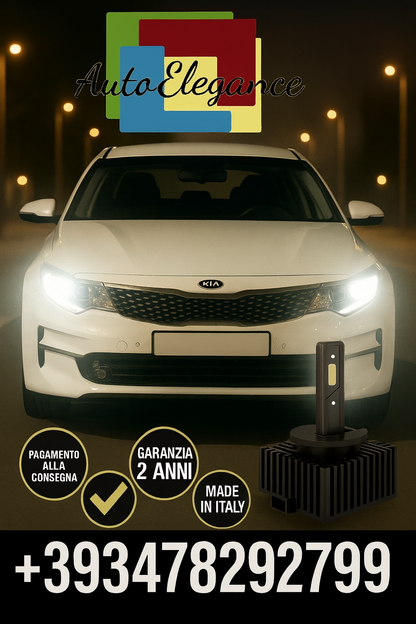 🔥KIT LED D1S 6000K BIANCO CANBUS – Anabbaglianti per Kia Optima 3🔥