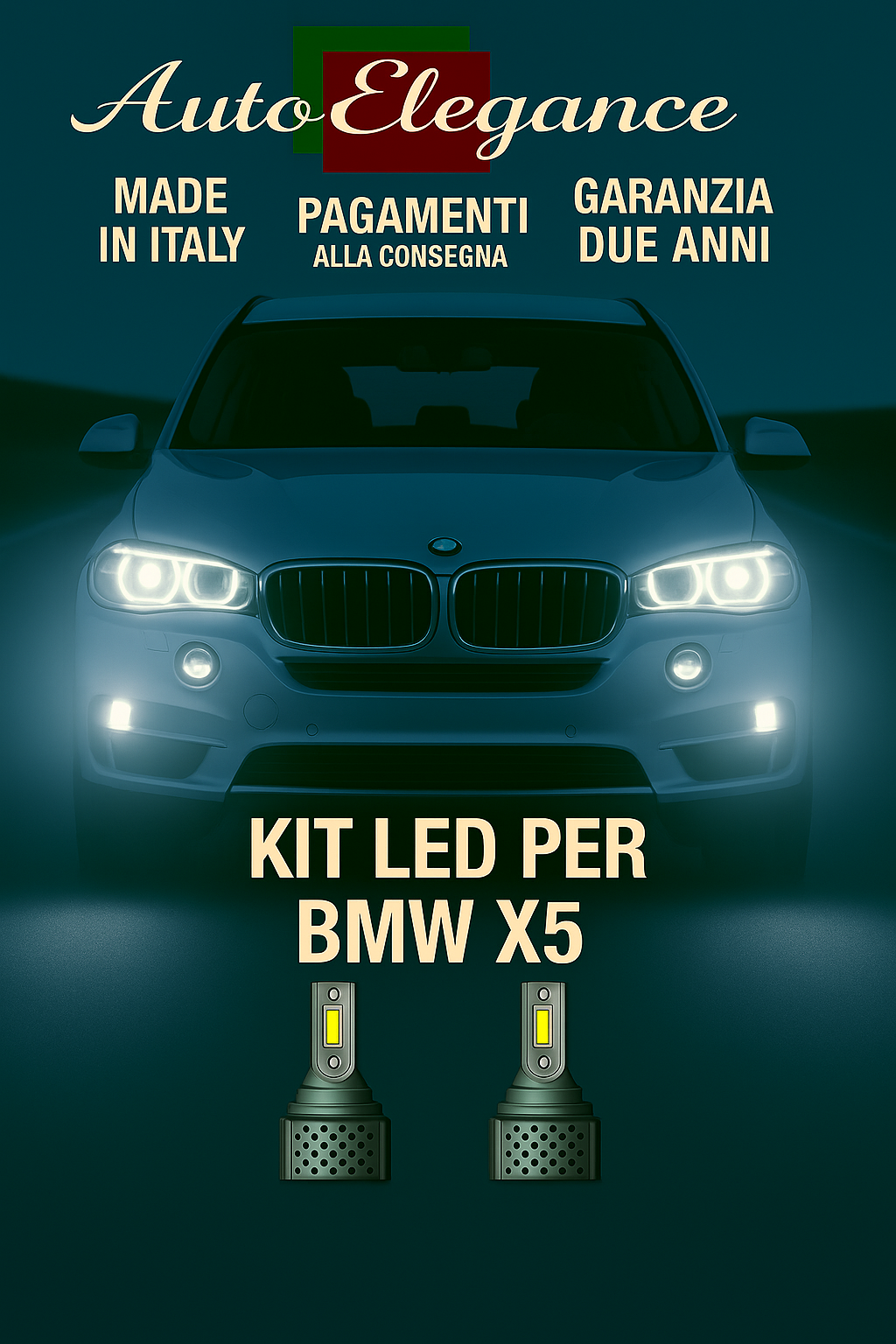 🔥KIT LED D1S 6000K BIANCO CANBUS – Anabbaglianti per BMW X5🔥