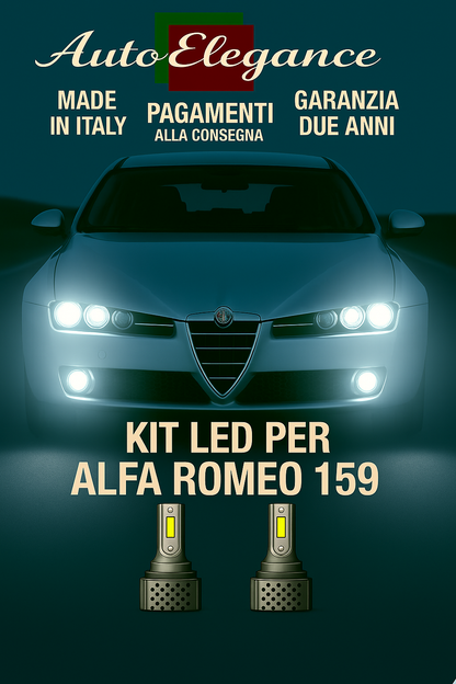 🔥KIT LED D1S 6000K BIANCO CANBUS – Anabbaglianti per Alfa Romeo 159🔥