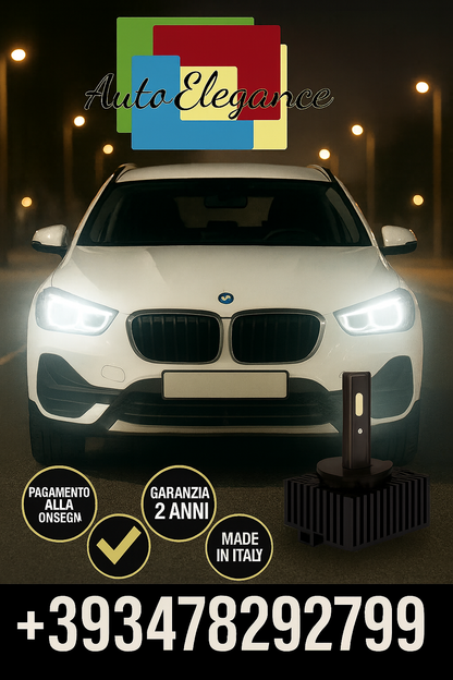 🔥KIT LED D1S 6000K BIANCO CANBUS – Anabbaglianti per BMW X1🔥