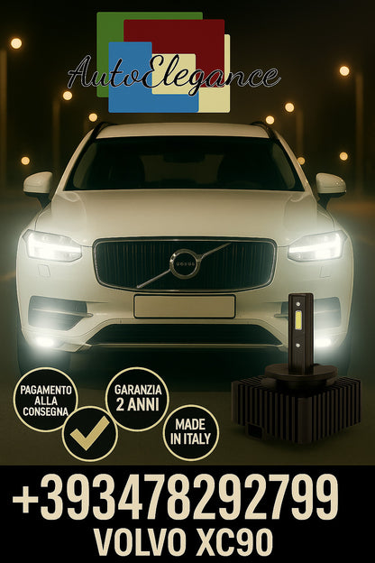 🔥KIT LED D1S 6000K BIANCO CANBUS – Anabbaglianti per Volvo XC90🔥