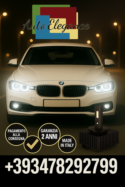 🔥KIT LED D1S 6000K BIANCO CANBUS – Anabbaglianti per BMW Serie 1🔥