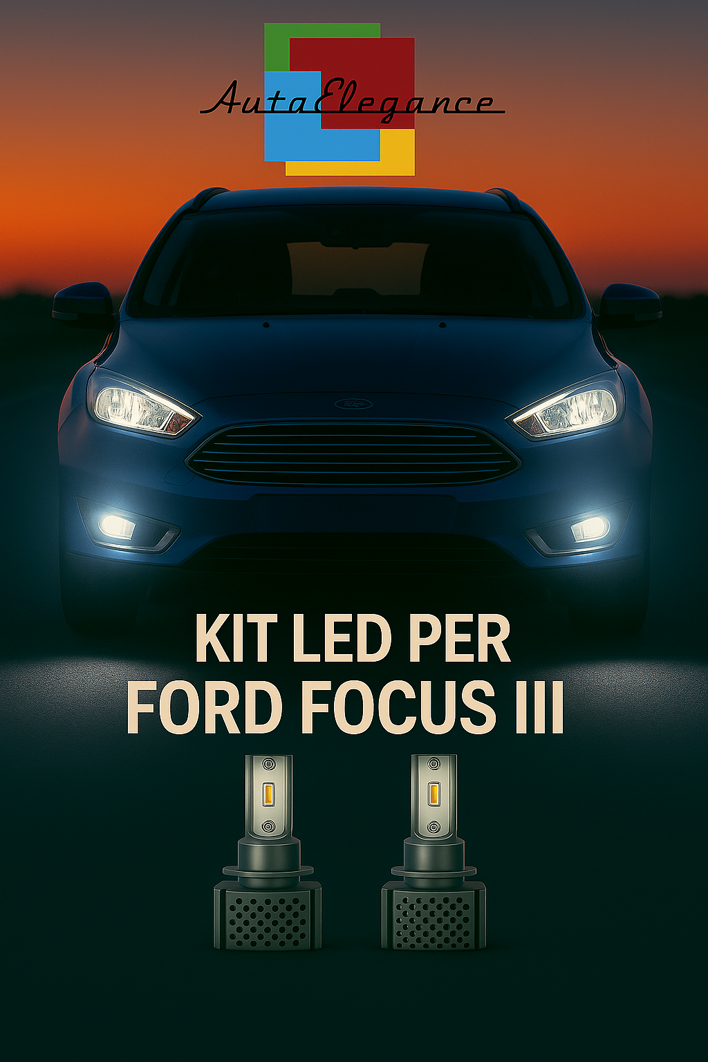 🔥KIT LED D3S 6000K BIANCO CANBUS – Anabbaglianti per Ford Focus III🔥