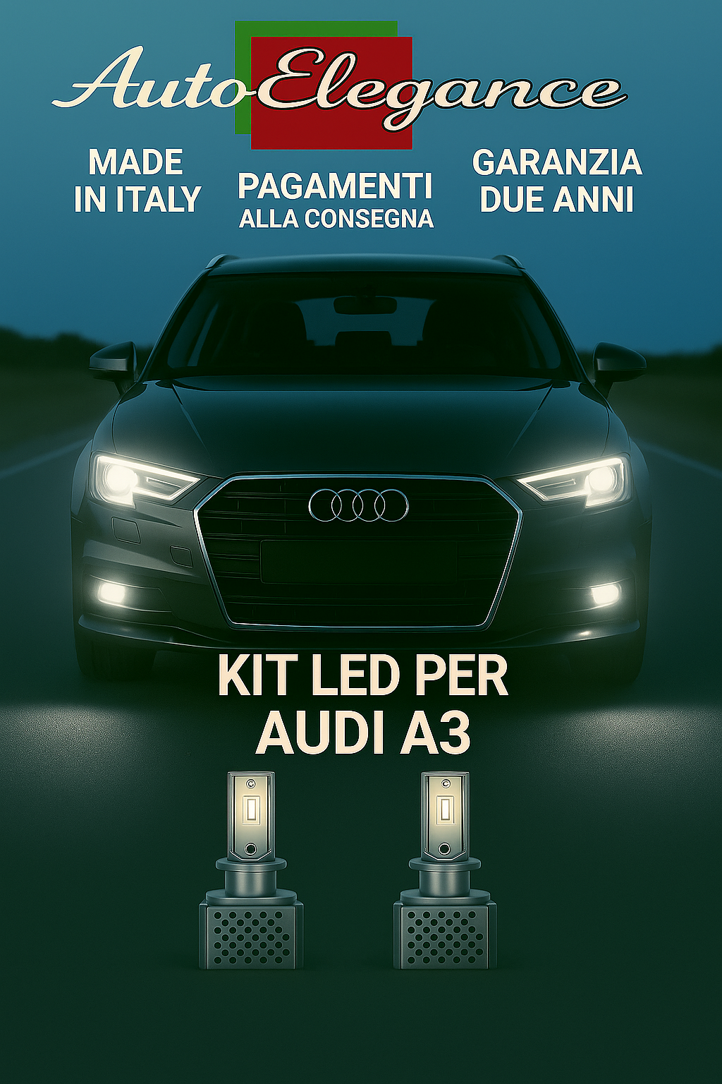 💫KIT LED D3S 6000K BIANCO CANBUS – Anabbaglianti per Audi A3💫