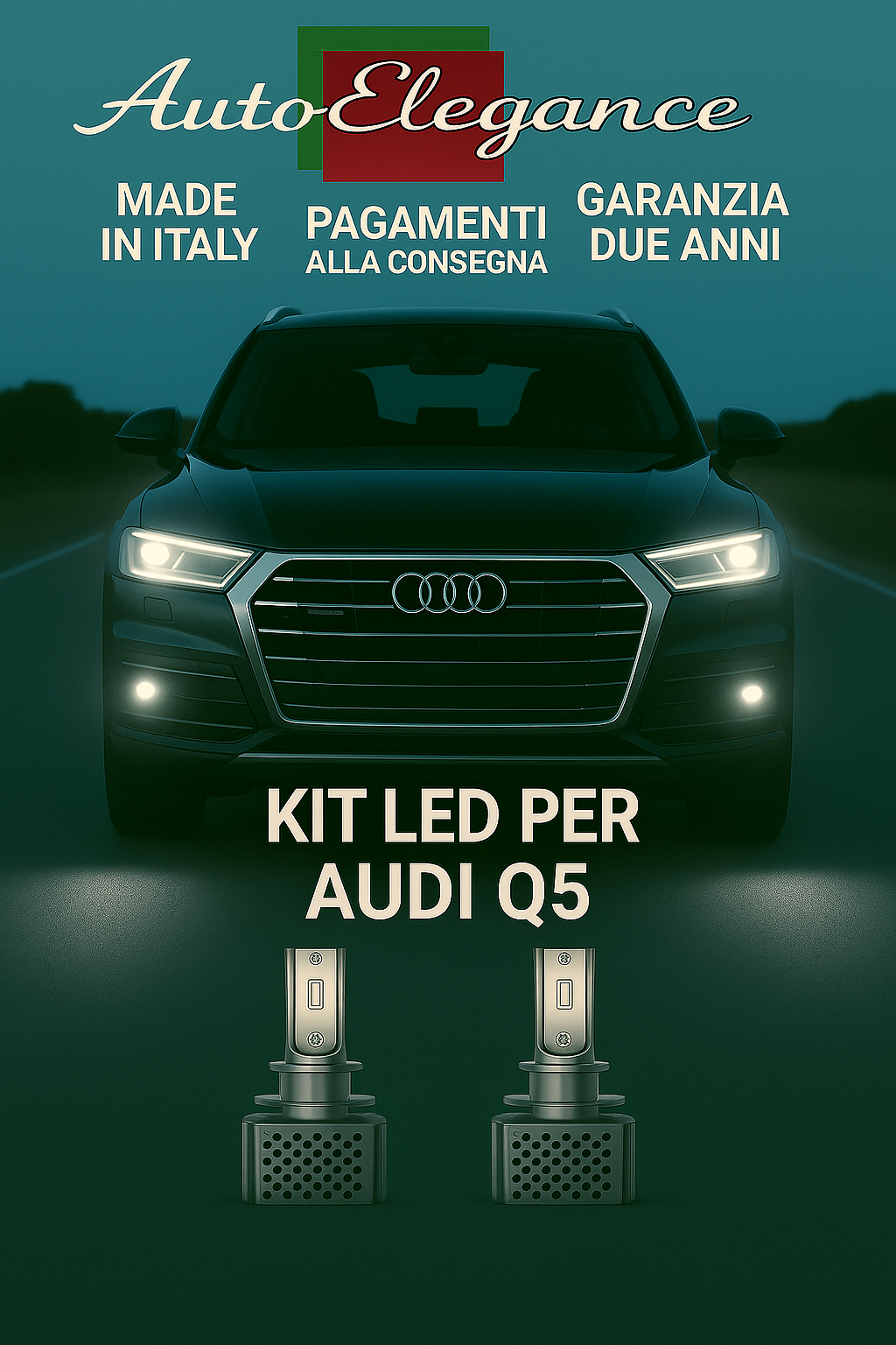 💫KIT LED D3S 6000K BIANCO CANBUS – Anabbaglianti per Audi Q5💫