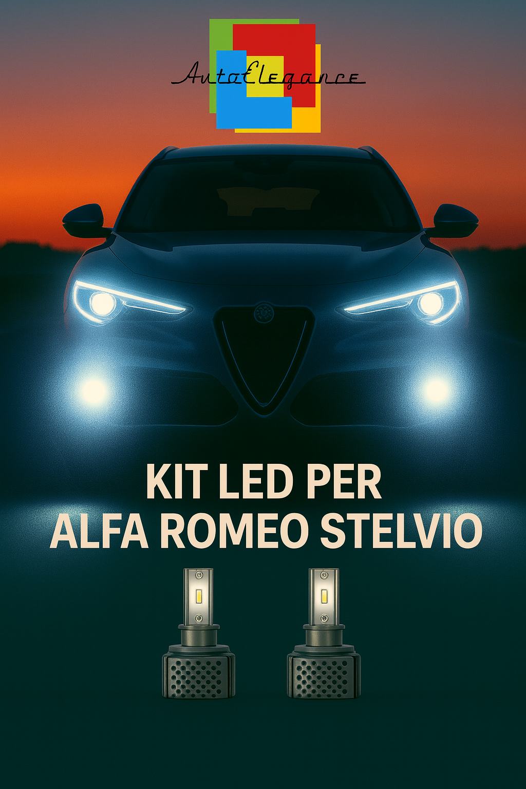 💫KIT LED D3S 6000K BIANCO CANBUS – Anabbaglianti per Alfa Romeo Stelvio💫