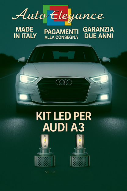 🔥KIT LED D3S 6000K BIANCO CANBUS – Anabbaglianti per Audi A3🔥