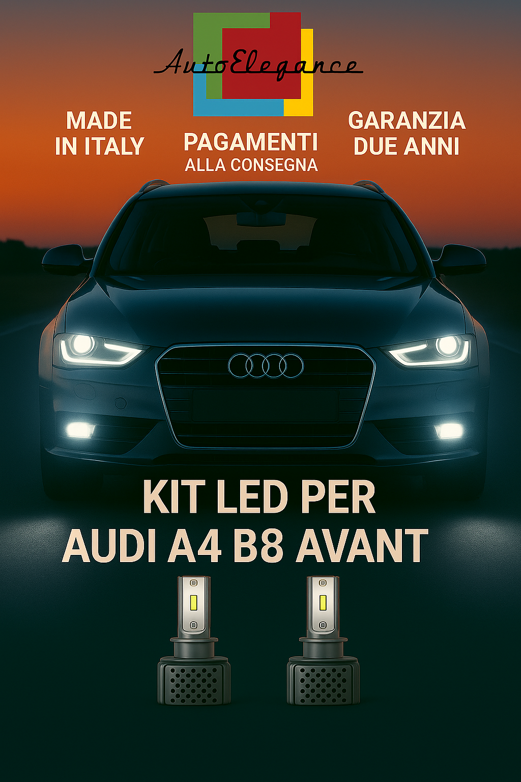 🔥KIT LED D3S 6000K BIANCO CANBUS – Anabbaglianti per Audi A4 B8 Avant🔥
