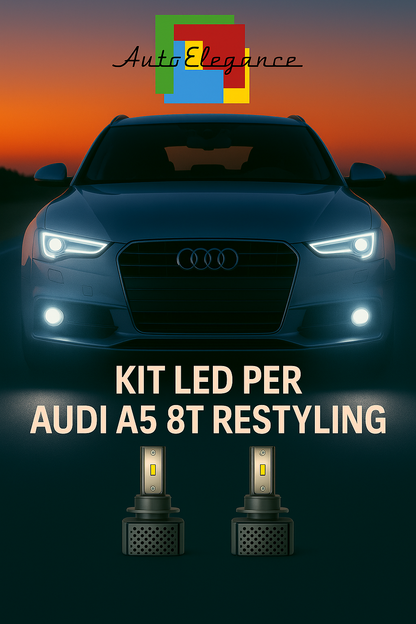 🔥KIT LED D3S 6000K BIANCO CANBUS – Anabbaglianti per Audi A5 8T Restyling🔥
