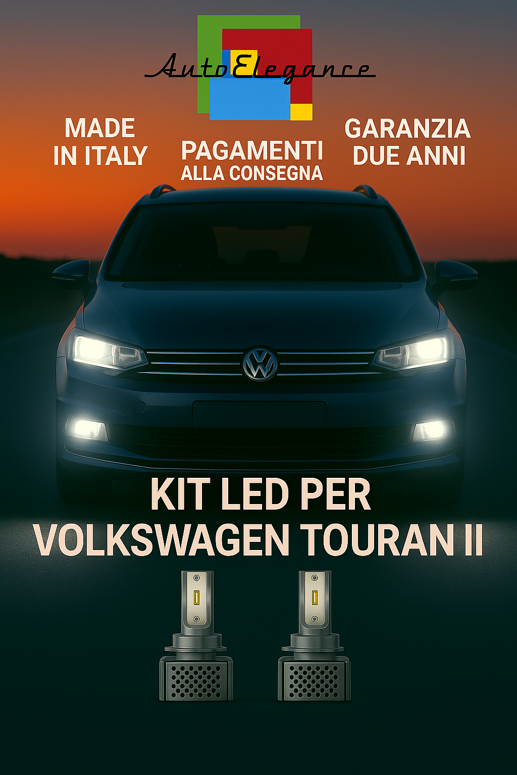 🔥KIT LED D3S 6000K BIANCO CANBUS – Anabbaglianti per Volkswagen Touran II🔥