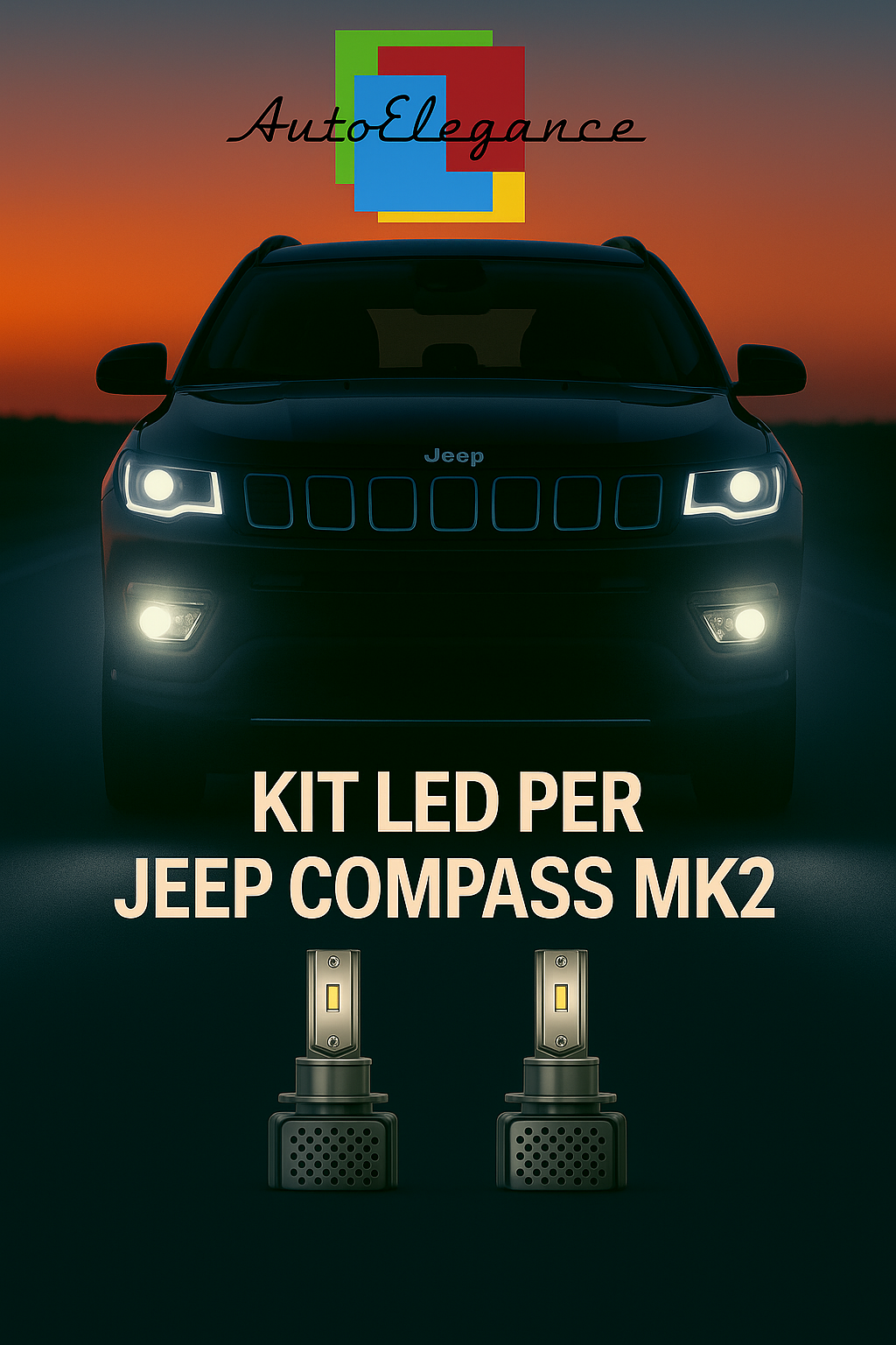 🔥KIT LED D3S 6000K BIANCO CANBUS – Anabbaglianti per Jeep Compass MK2🔥