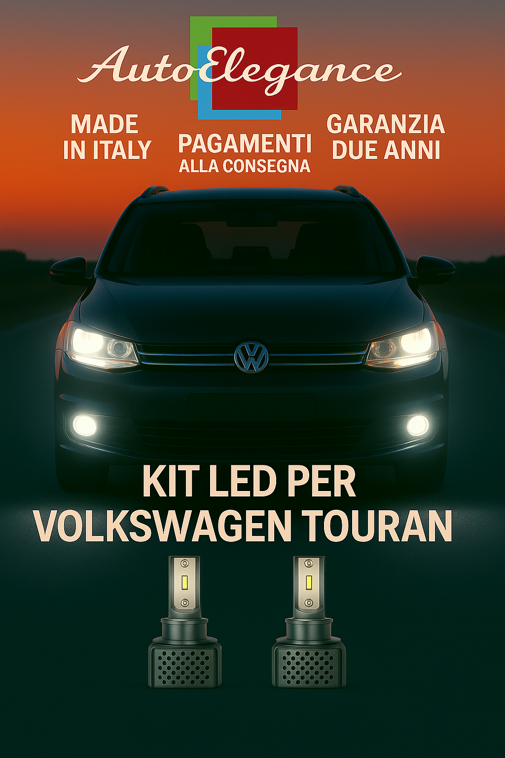 🔥KIT LED D3S 6000K BIANCO CANBUS – Anabbaglianti per Volkswagen Touran🔥