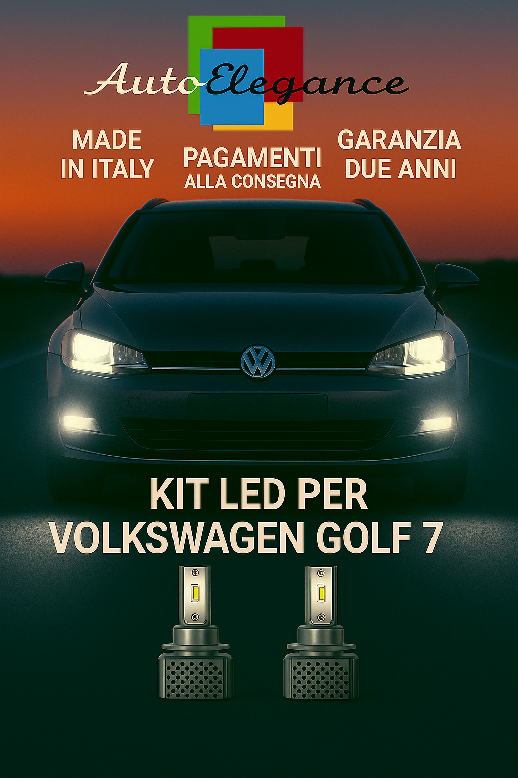 🔥KIT LED D3S 6000K BIANCO CANBUS – Anabbaglianti per Volkswagen Golf 7🔥