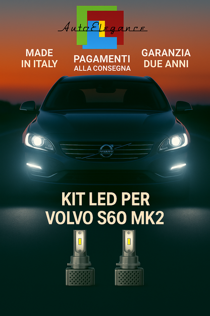 🔥KIT LED D3S 6000K BIANCO CANBUS – Anabbaglianti per Volvo S60 MK2🔥
